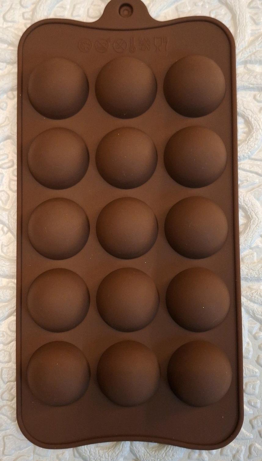 15 CAVITY HALF ROUND BALL SILICONE MOULD
