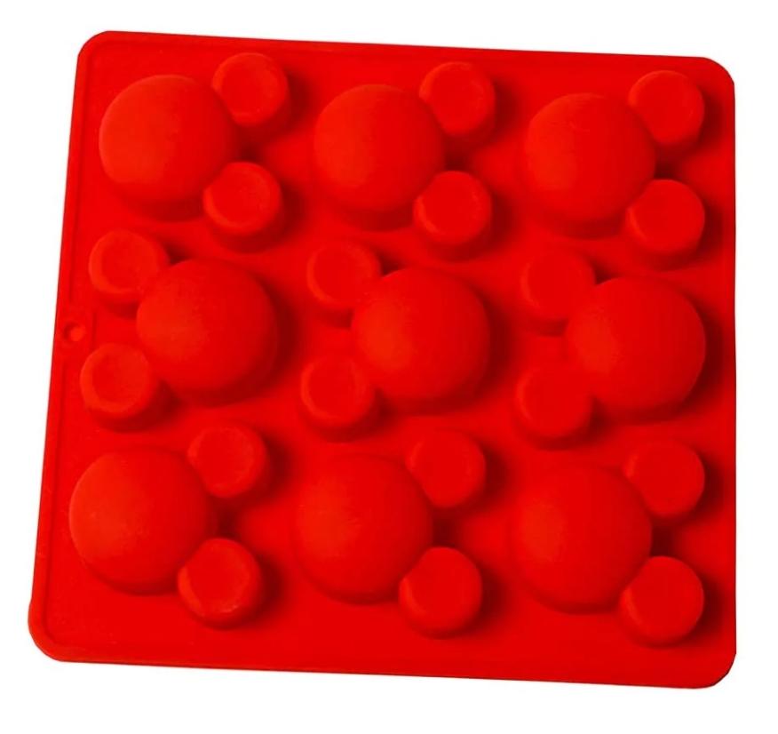 9 CAVITY MICKEY MOUSE SILICONE MOULD