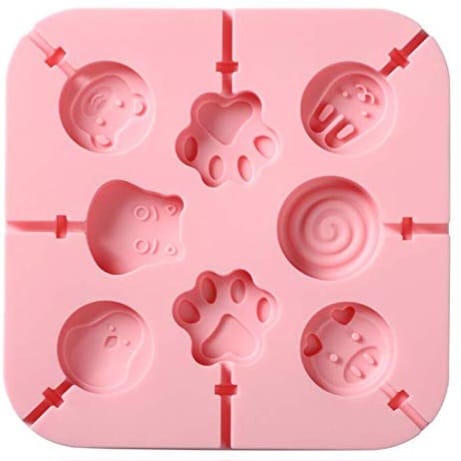 8 CAVITY MIX LOLIPOP SILICONE MOULD