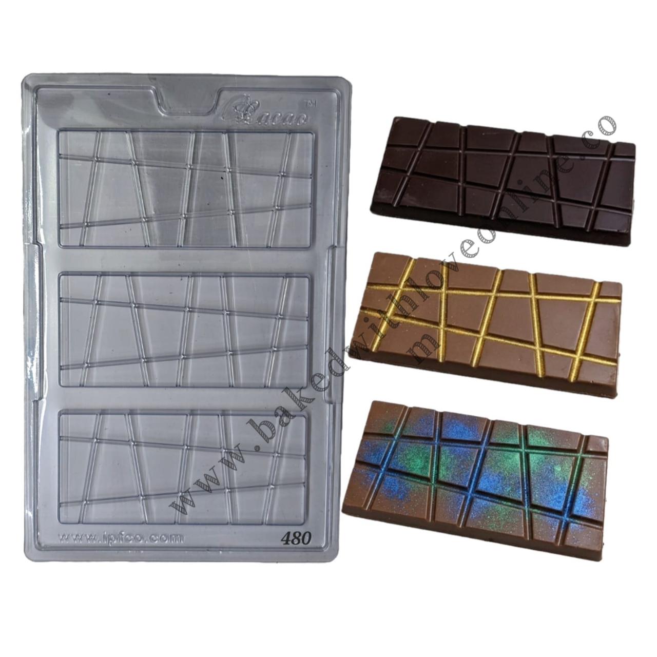3 CAVITY  BAR CHOCOLATE PVC MOULD