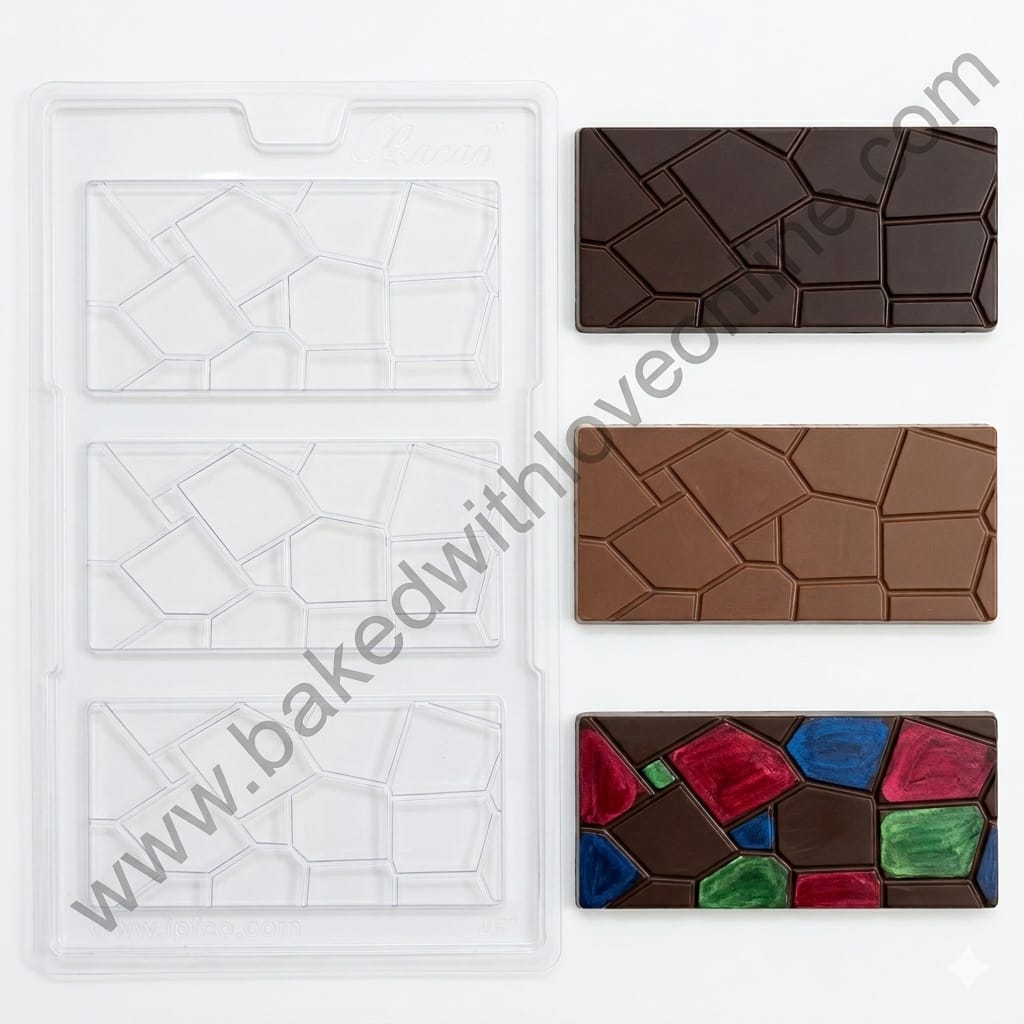 3 CAVITY BAR CHOCOLATE PVC MOULD