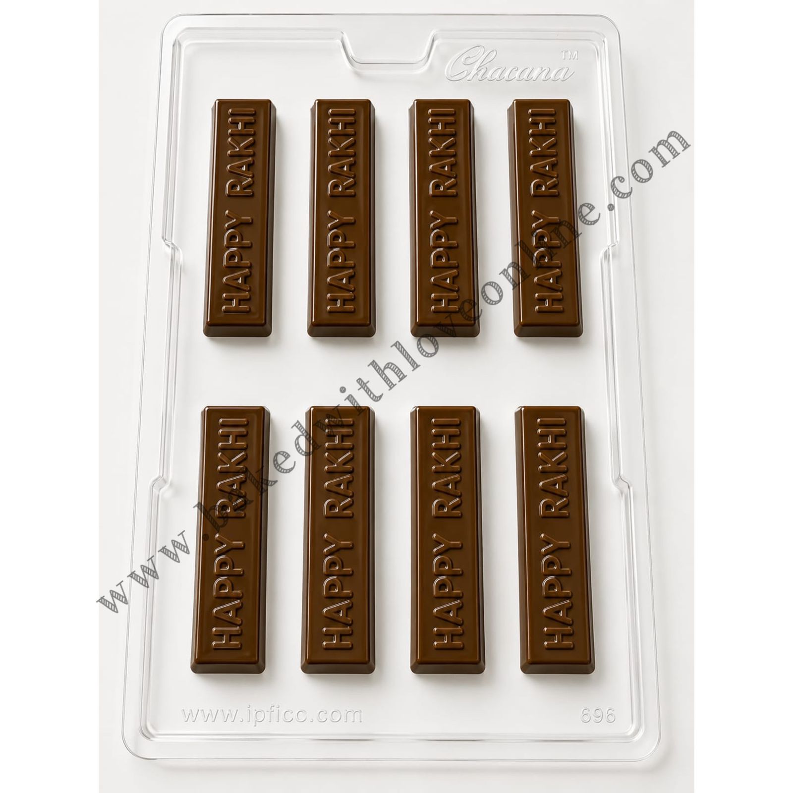 8 CAVITY HAPPY RAKHI PVC MOULD