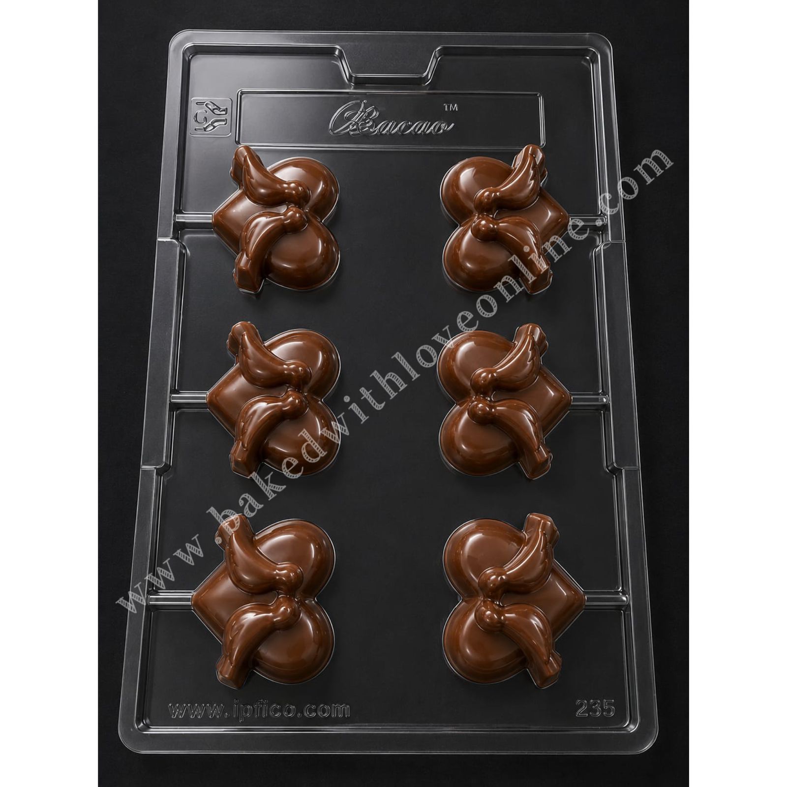 HEART LOLIPOP WITH BIRD PVC MOULD
