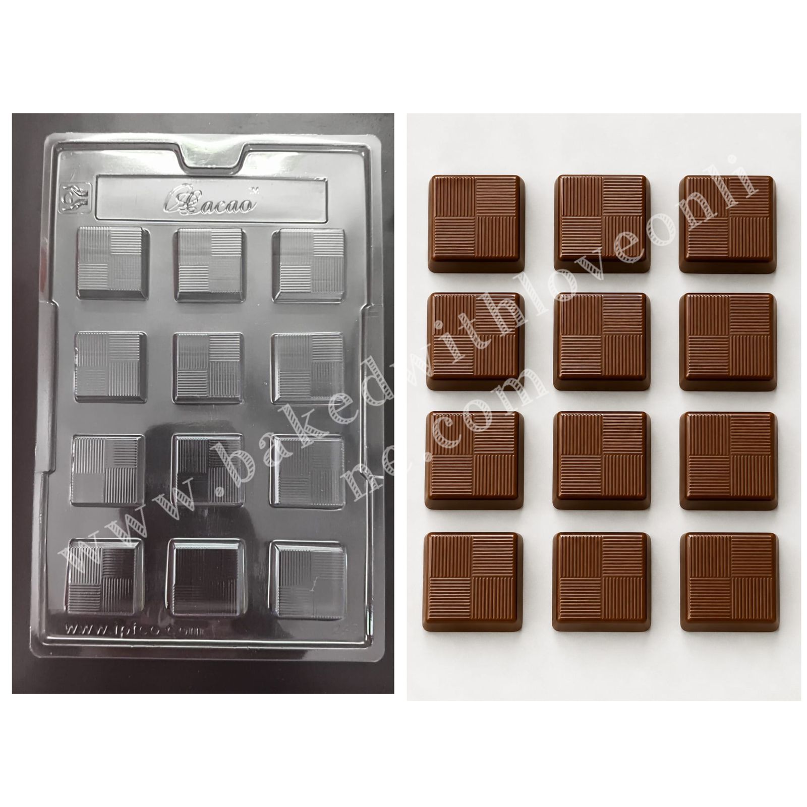 12 CAVITY SQUARE PVC MOULD