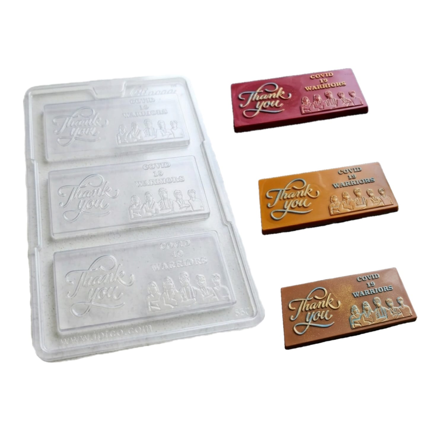 COVID19 THANK YOU BAR PVC MOULD