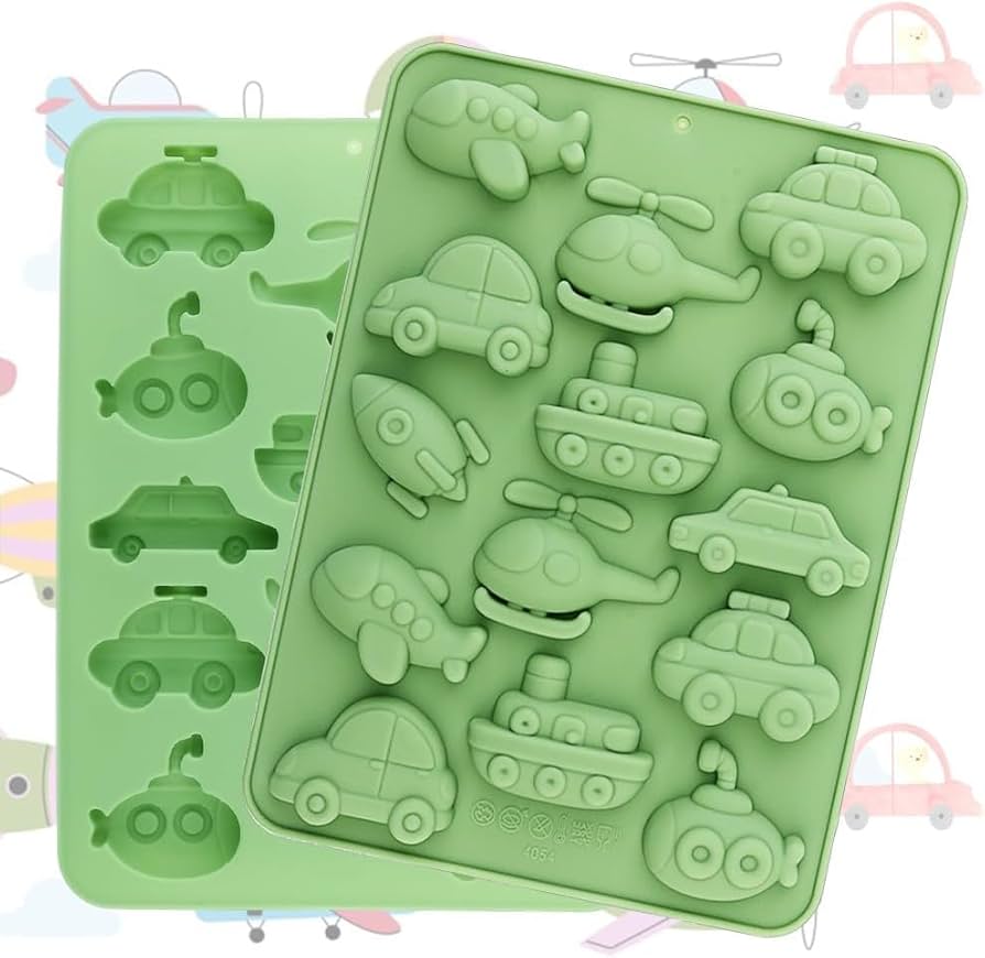 14 CAVITY CARS,PLANES & BOATS SILICONE MOULD