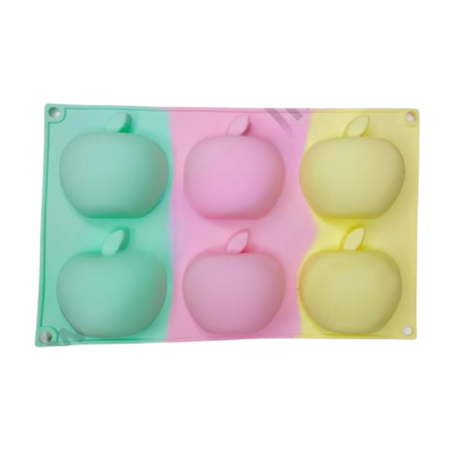 6 CAVITY APPLE SILICONE MOULD