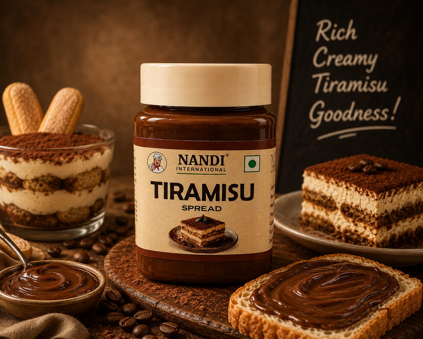 TIRAMISU SPREAD 200GM (NANDI)