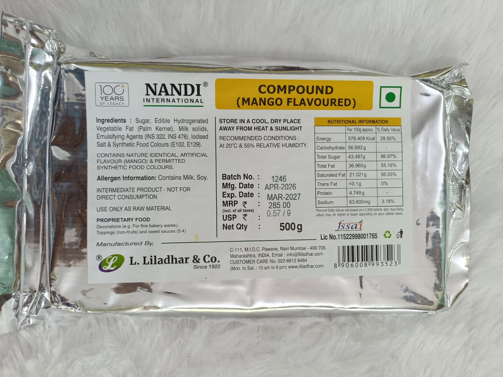 FLAVOURED COMPOUND NANDI (MANGO)