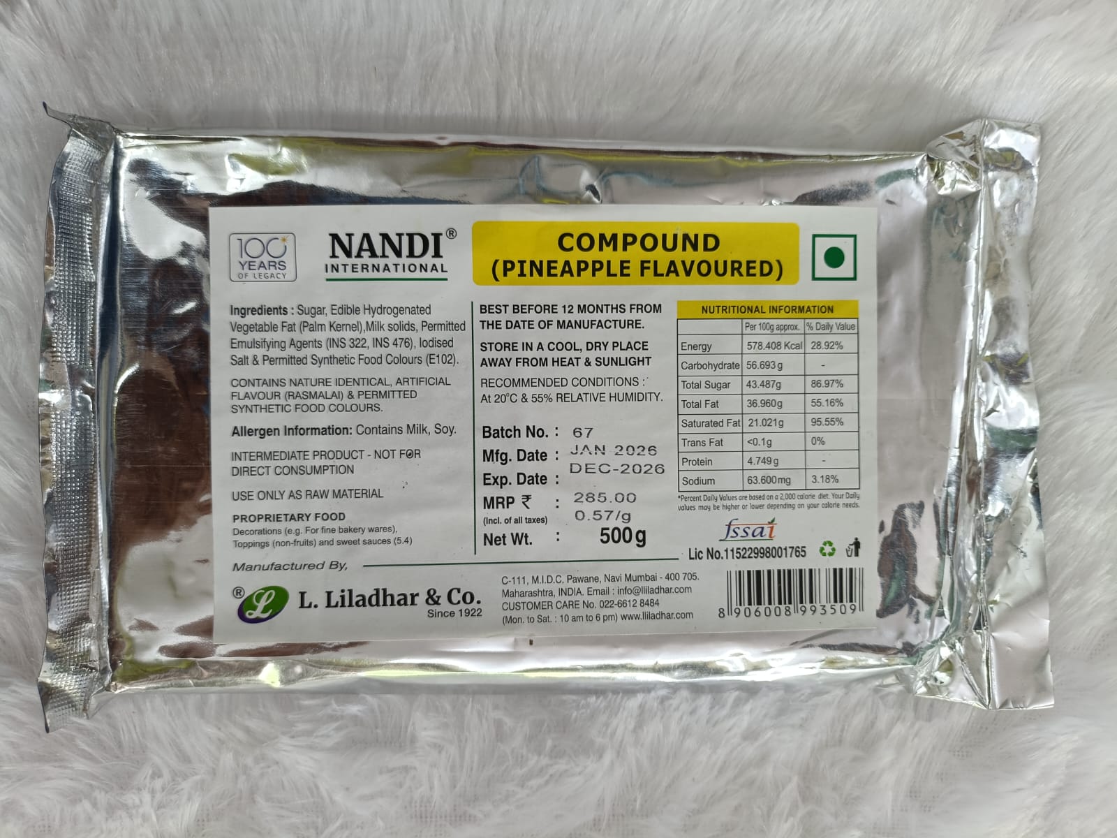 FLAVOURED COMPOUND NANDI (PINEAPPLE)