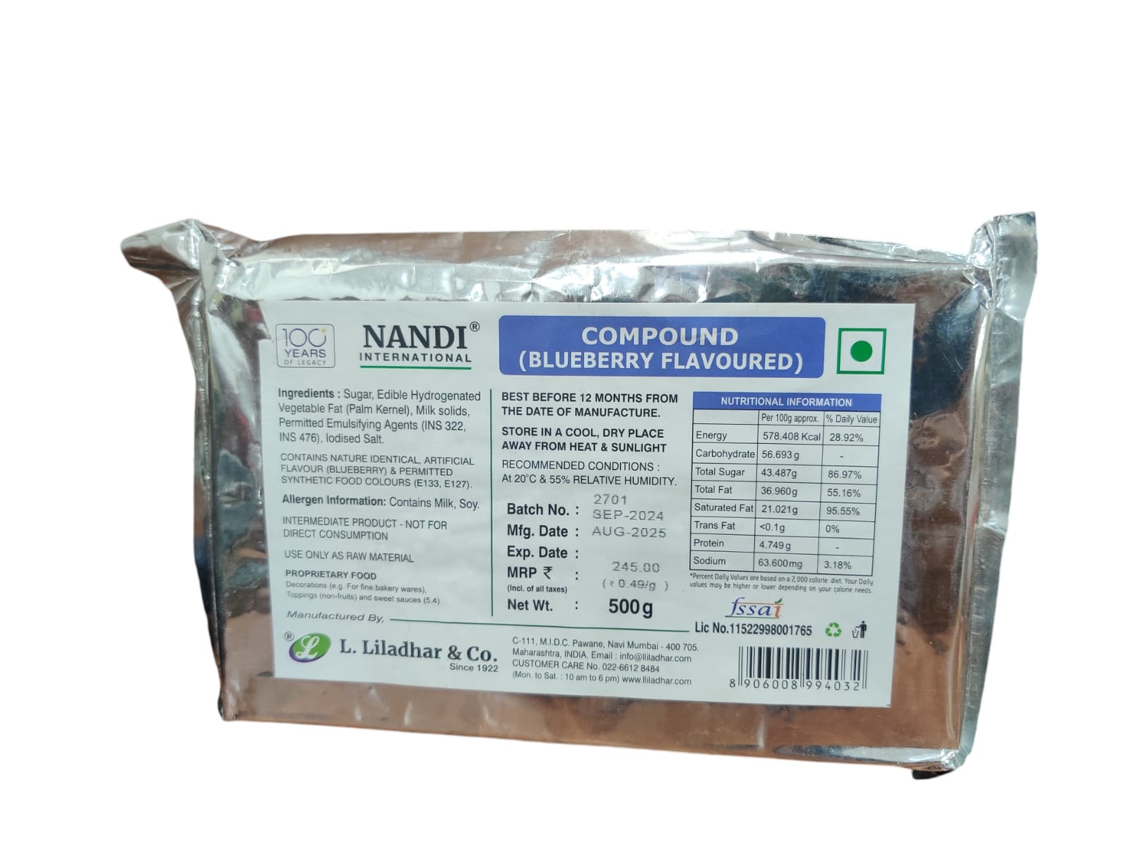FLAVOURED COMPOUND NANDI (BLUEBERRY)