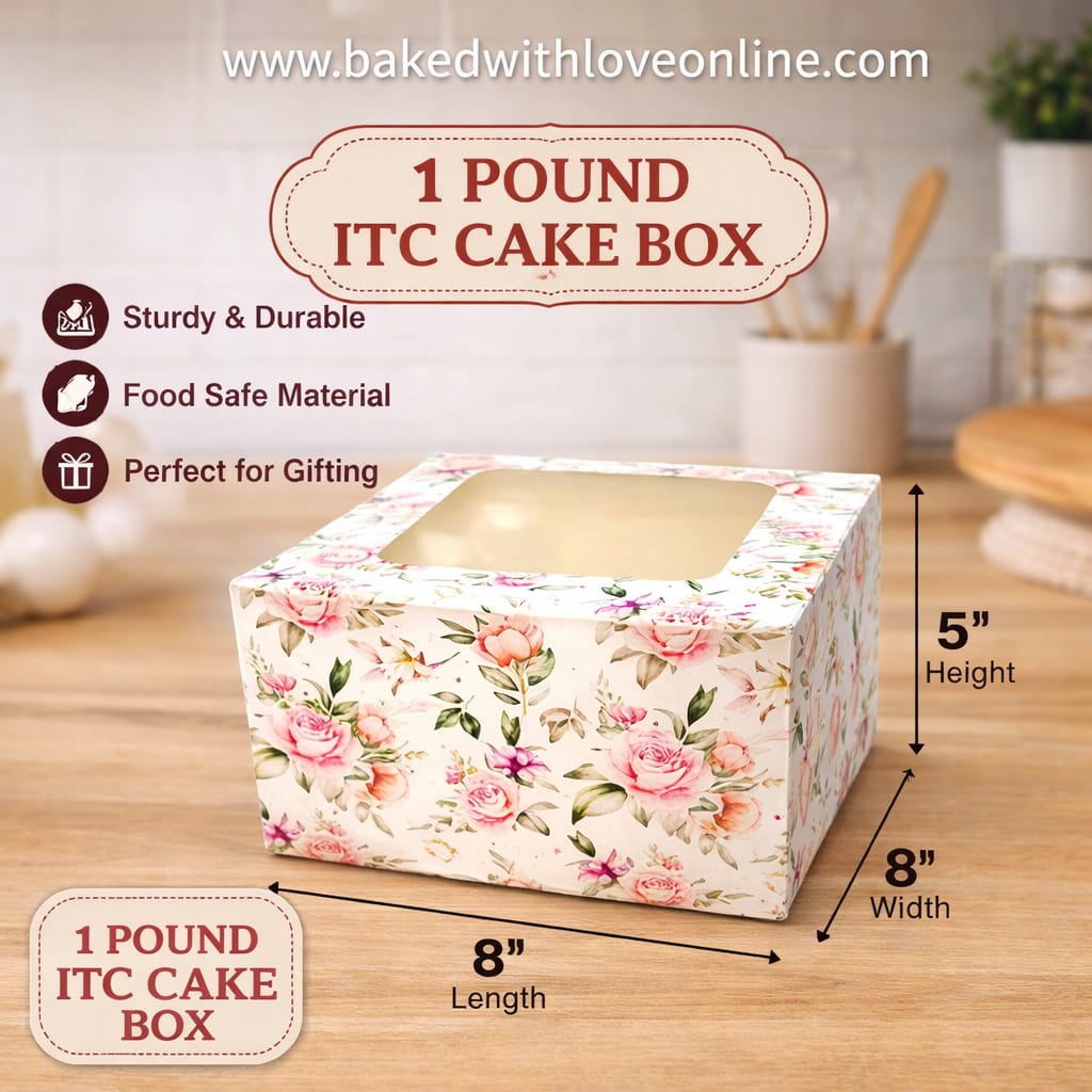 ITC CAKE BOX WINDOW (8X8X5)
