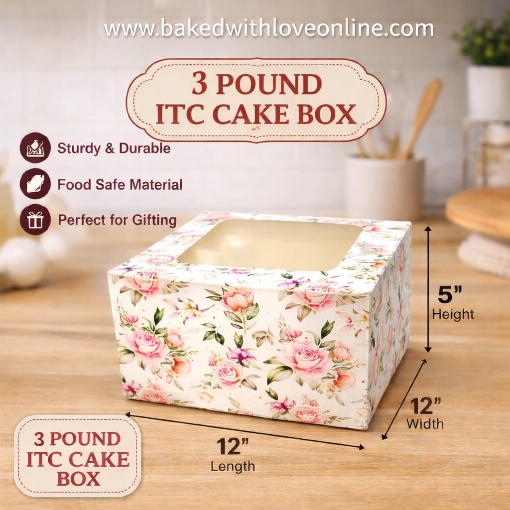 ITC CAKE BOX WINDOW (12X12X5)
