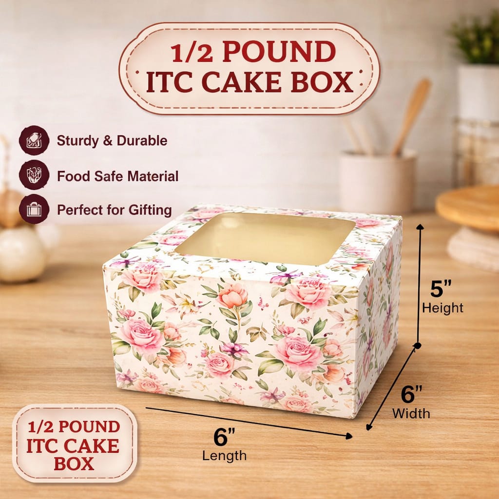ITC CAKE BOX WINDOW (6X6X5)