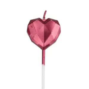 3D HEART CANDLE (RED)