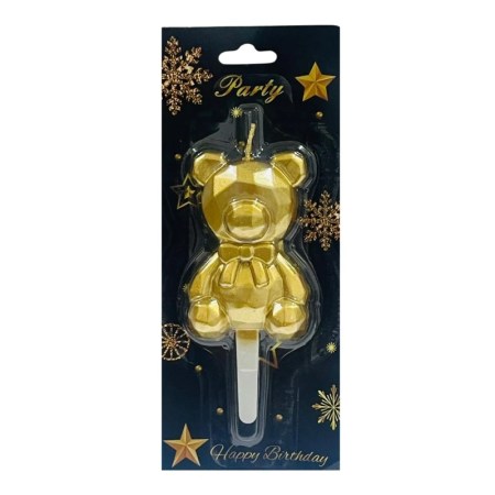3D TEDDY BEAR CAKE CANDLE