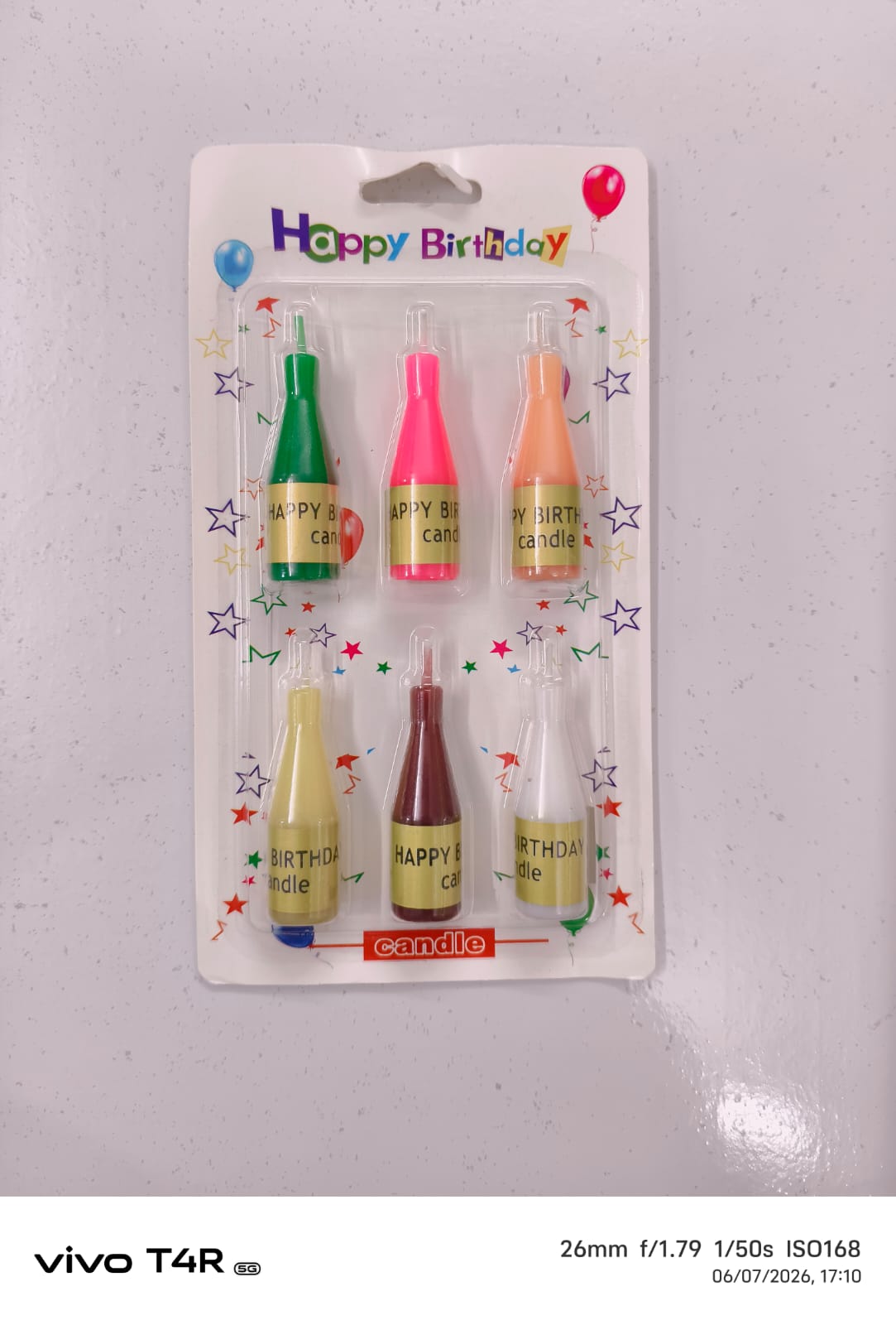 NOVELTY CHAMPAGNE BOTTLE CANDLES