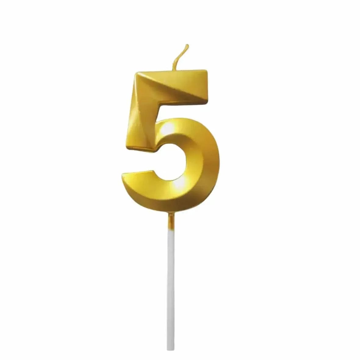 NUMBER 5 HAPPY BIRTHDAY CANDLE