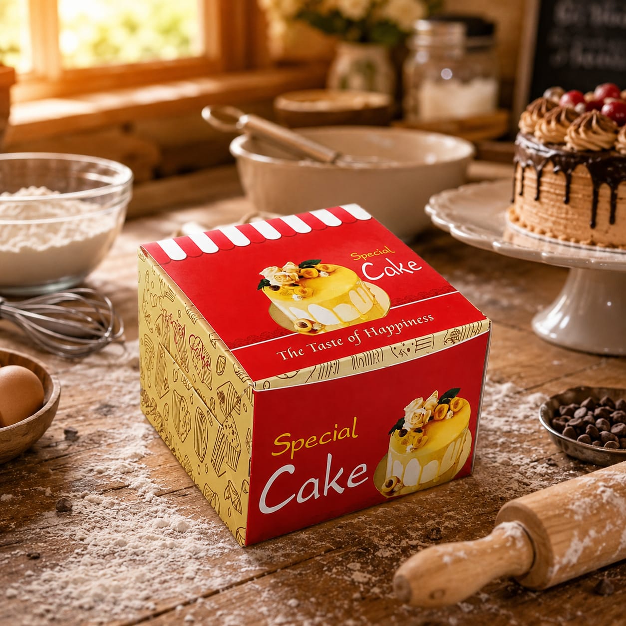 PASTRY CAKE BOX (4X4X4)