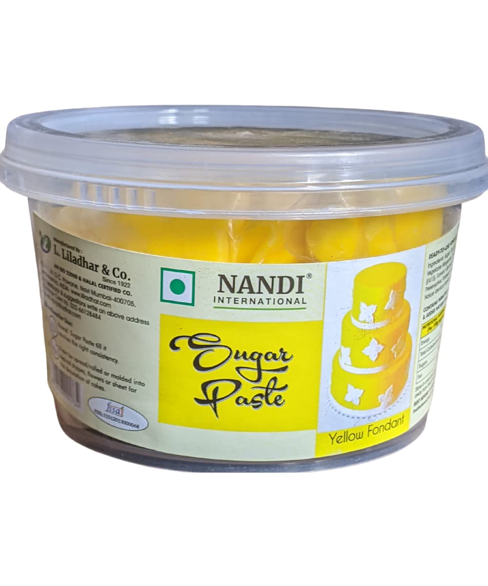 FONDANT YELLOW 250GM (NANDI)