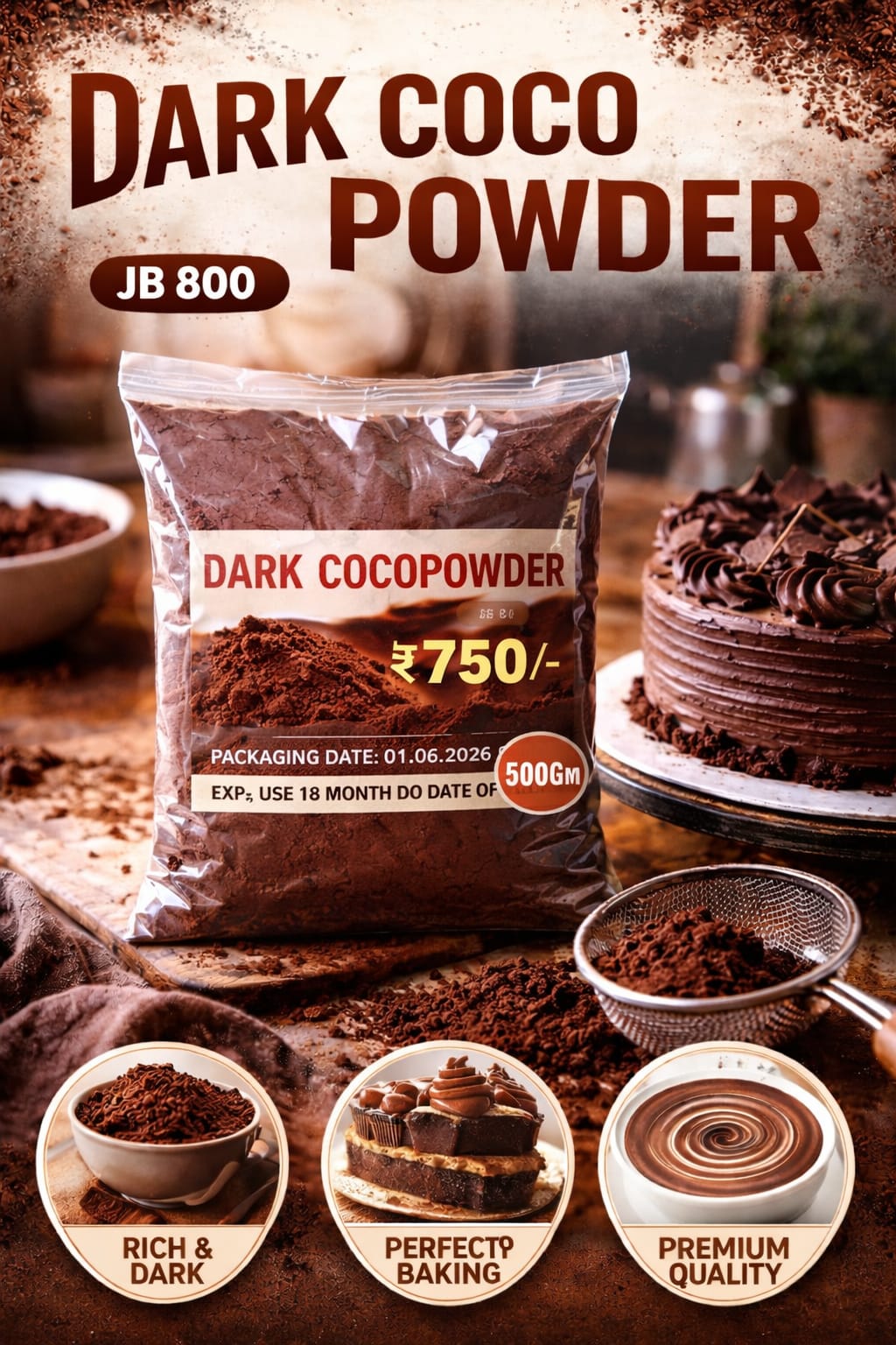 DARK COCOPOWDER JB 800