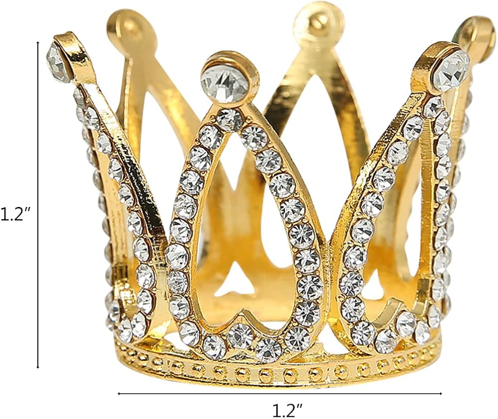 MINI STONE GOLDEN CROWN 1.2''