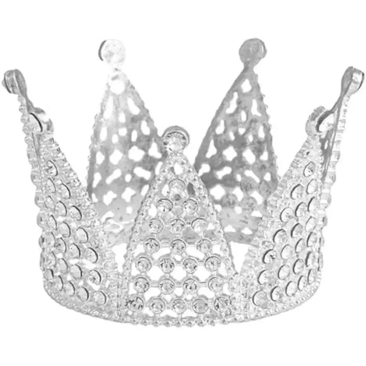 MEDIUM STONE SILVER CROWN