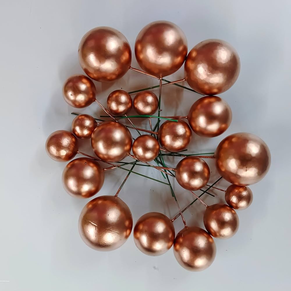 ROSE GOLD FAUX BALL