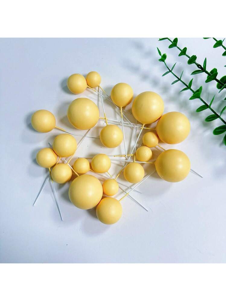 YELLOW FAUX BALL