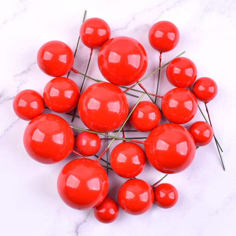 RED FAUX BALL
