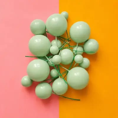 GREEN FAUX BALL
