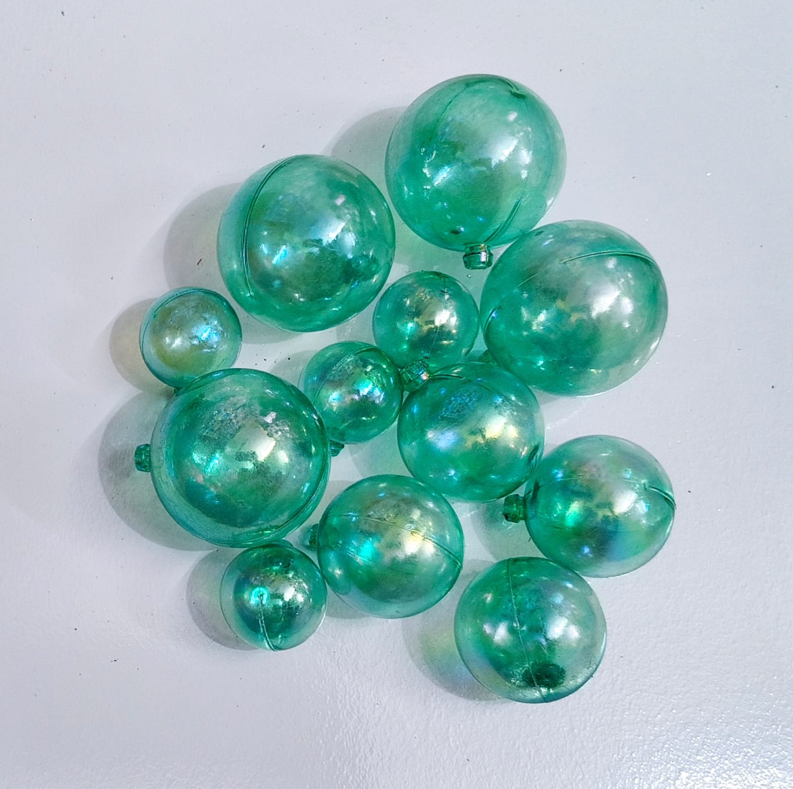 TRANSPARENT GREEN FAUX BALL