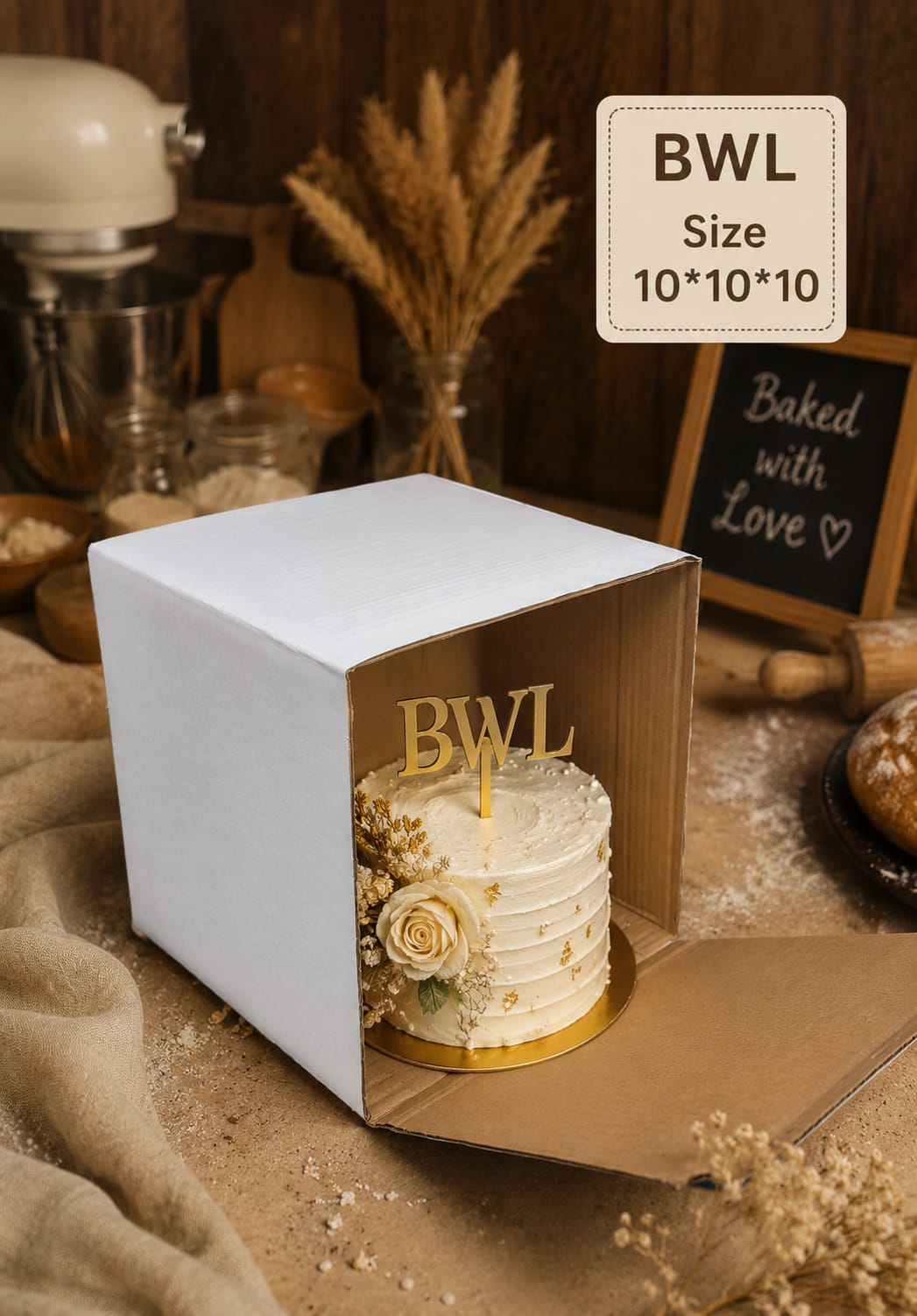 HEIGHT CAKE BOX (10*10*10)