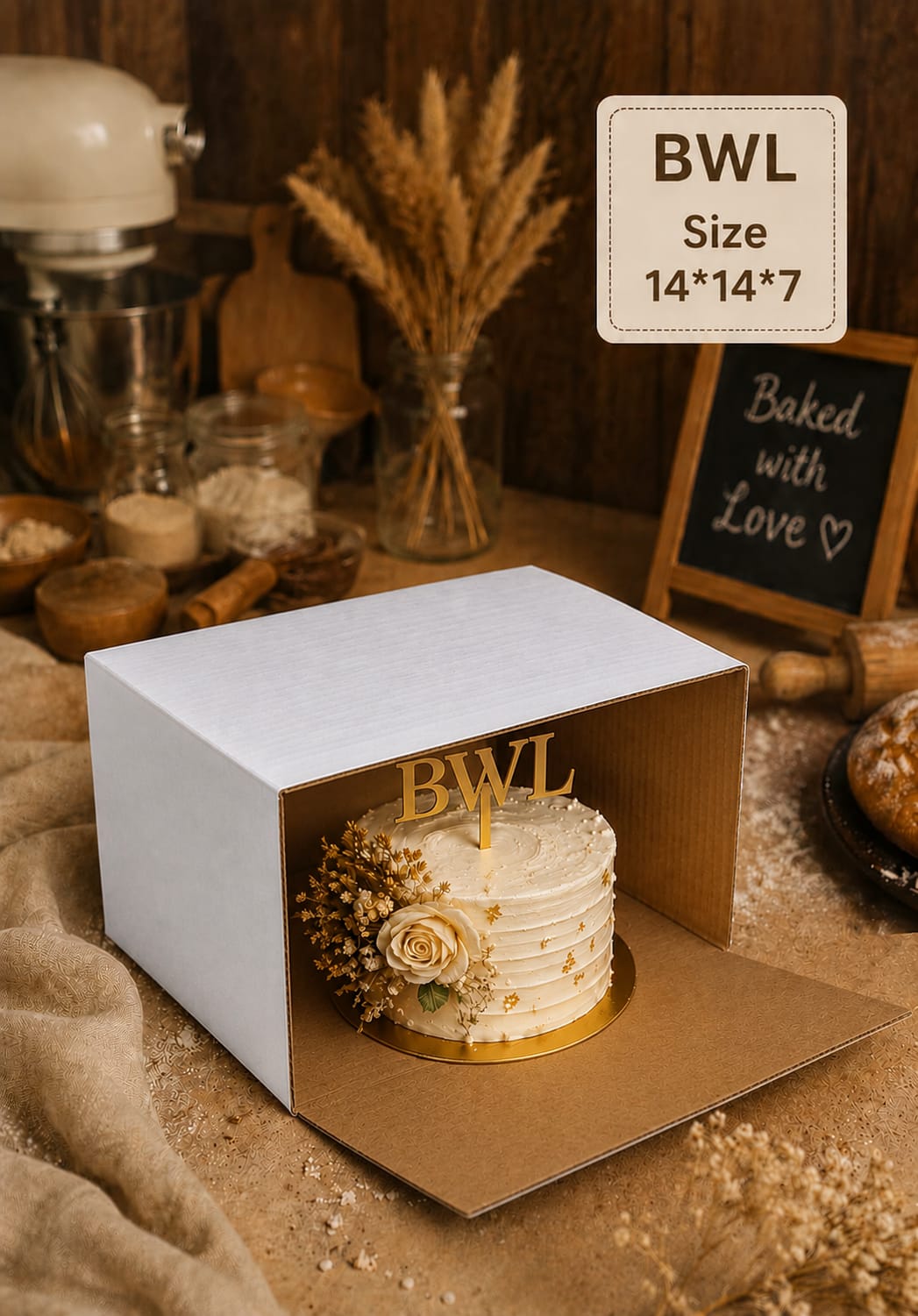 HEIGHT CAKE BOX (14*14*7)