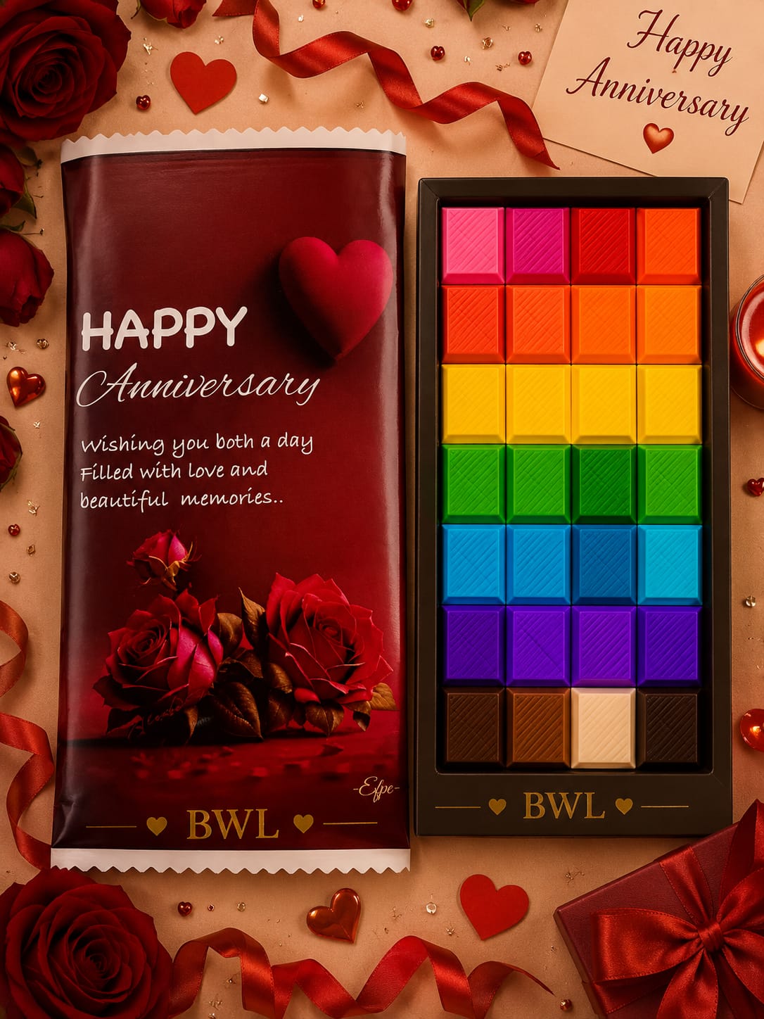 HAPPY ANNIVERSARY CHOCOLATE WRAPER (100GM)