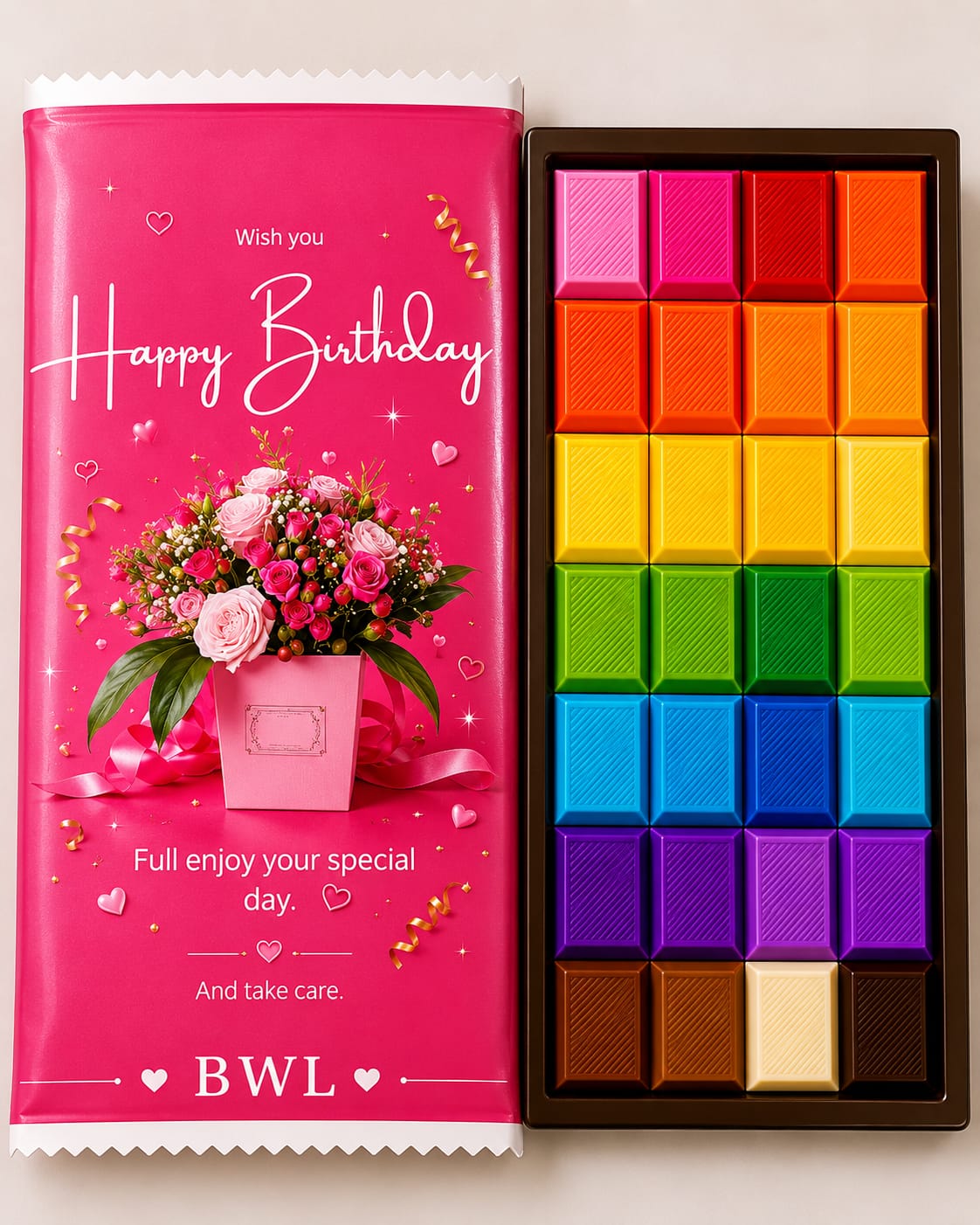HAPPY BIRTHDAY CHOCOLATE WRAPER (100GM)