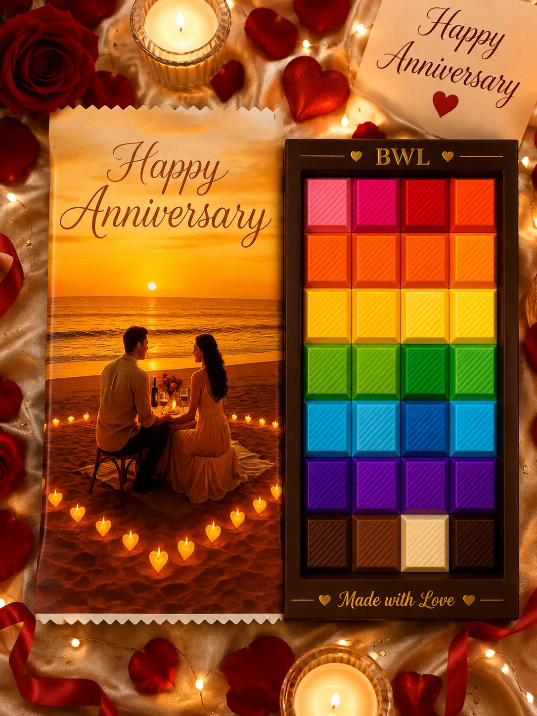 HAPPY ANNIVERSARY CHOCOLATE WRAPER (100GM)