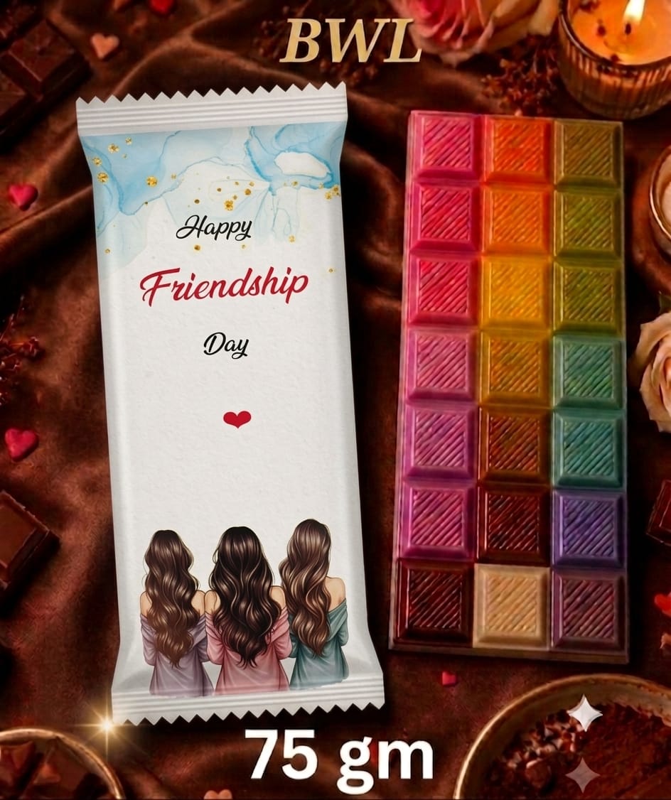 HAPPY FRIENDSHIP DAY CHOCOLATE WRAPER (75GM)