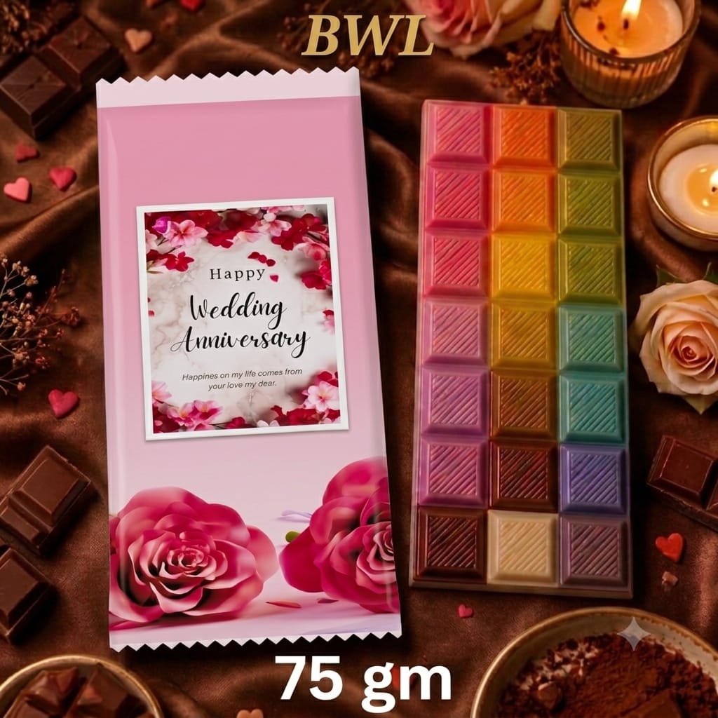 HAPPY WEDDING ANNIVERSARY CHOCOLATE WRAPER (75GM)