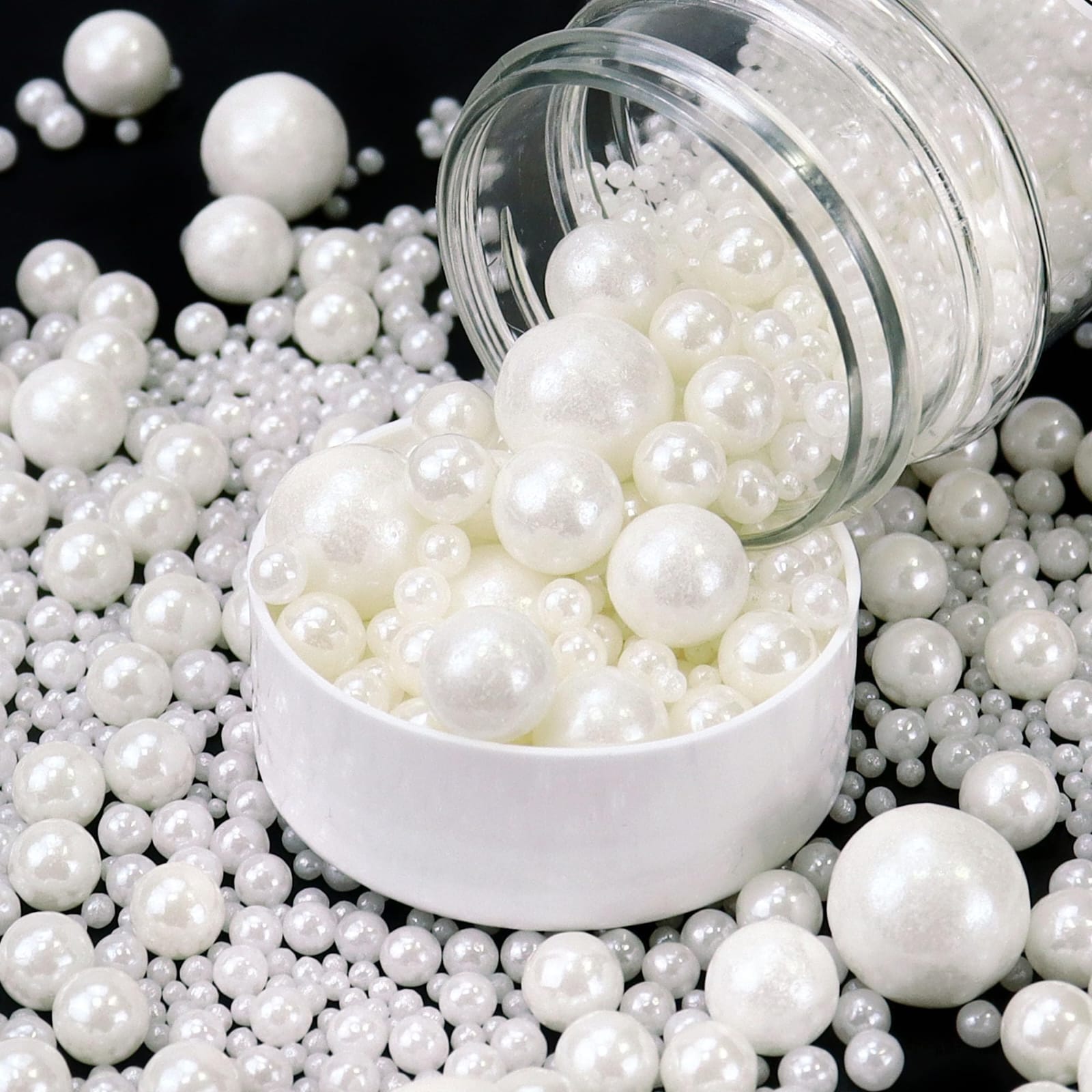 WHITE MIX PEARL SUGAR SPRINKLES