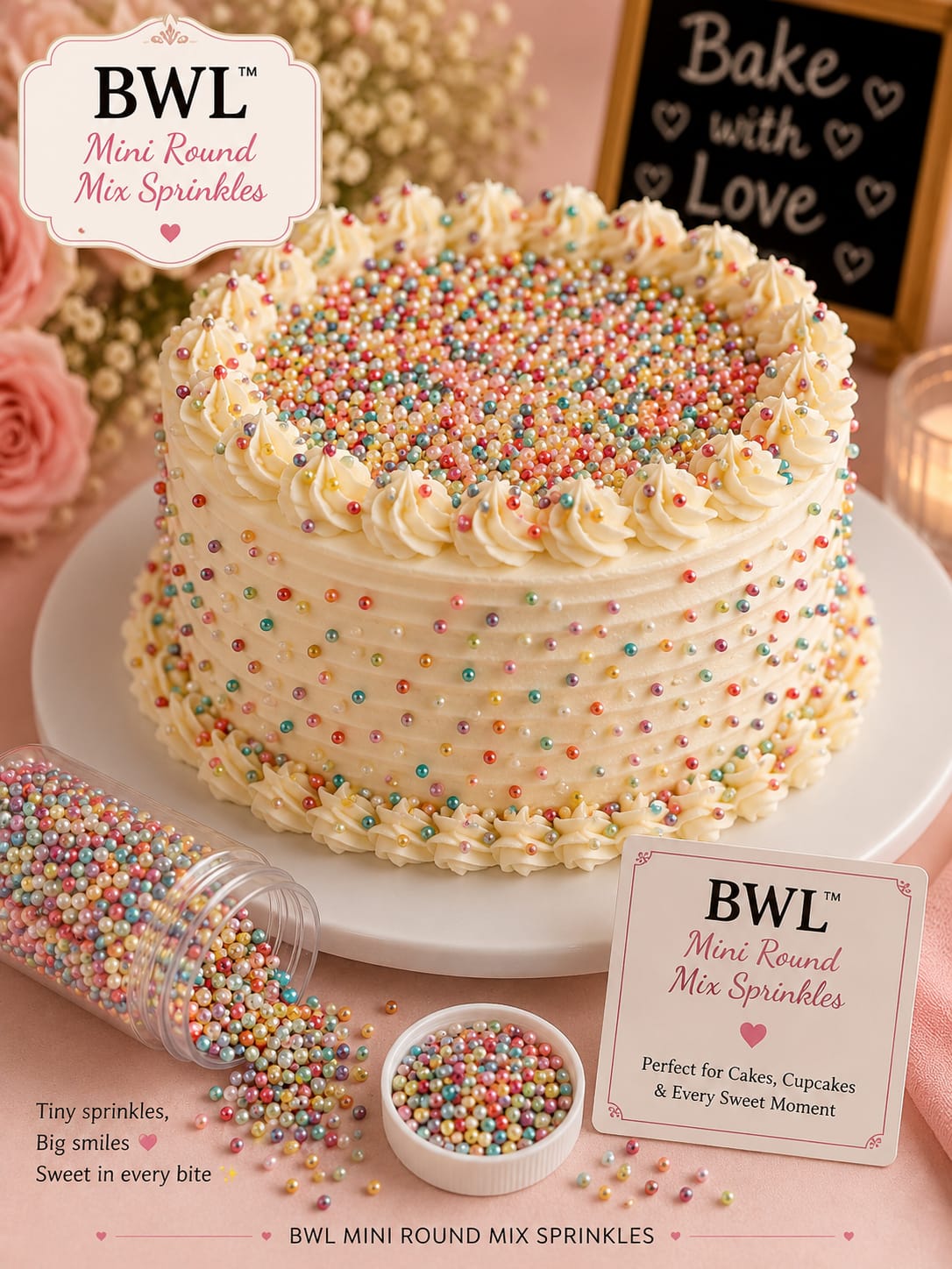 MINI ROUND MIXED SPRINKLES