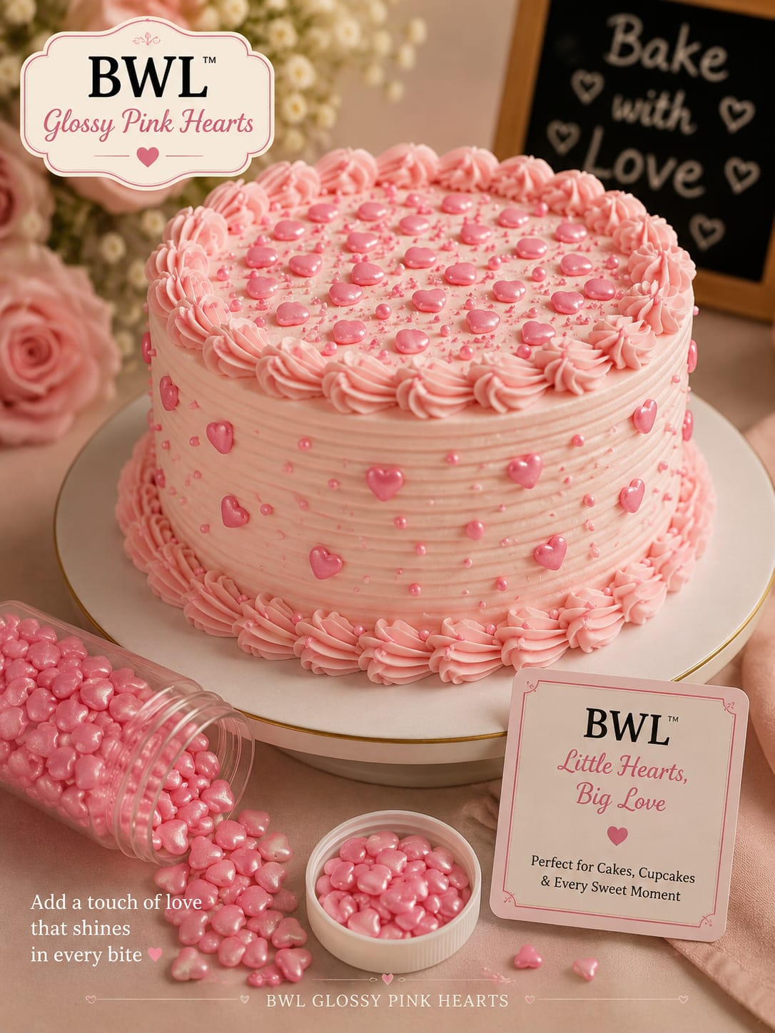 PINK HEARTS SPRINKLES