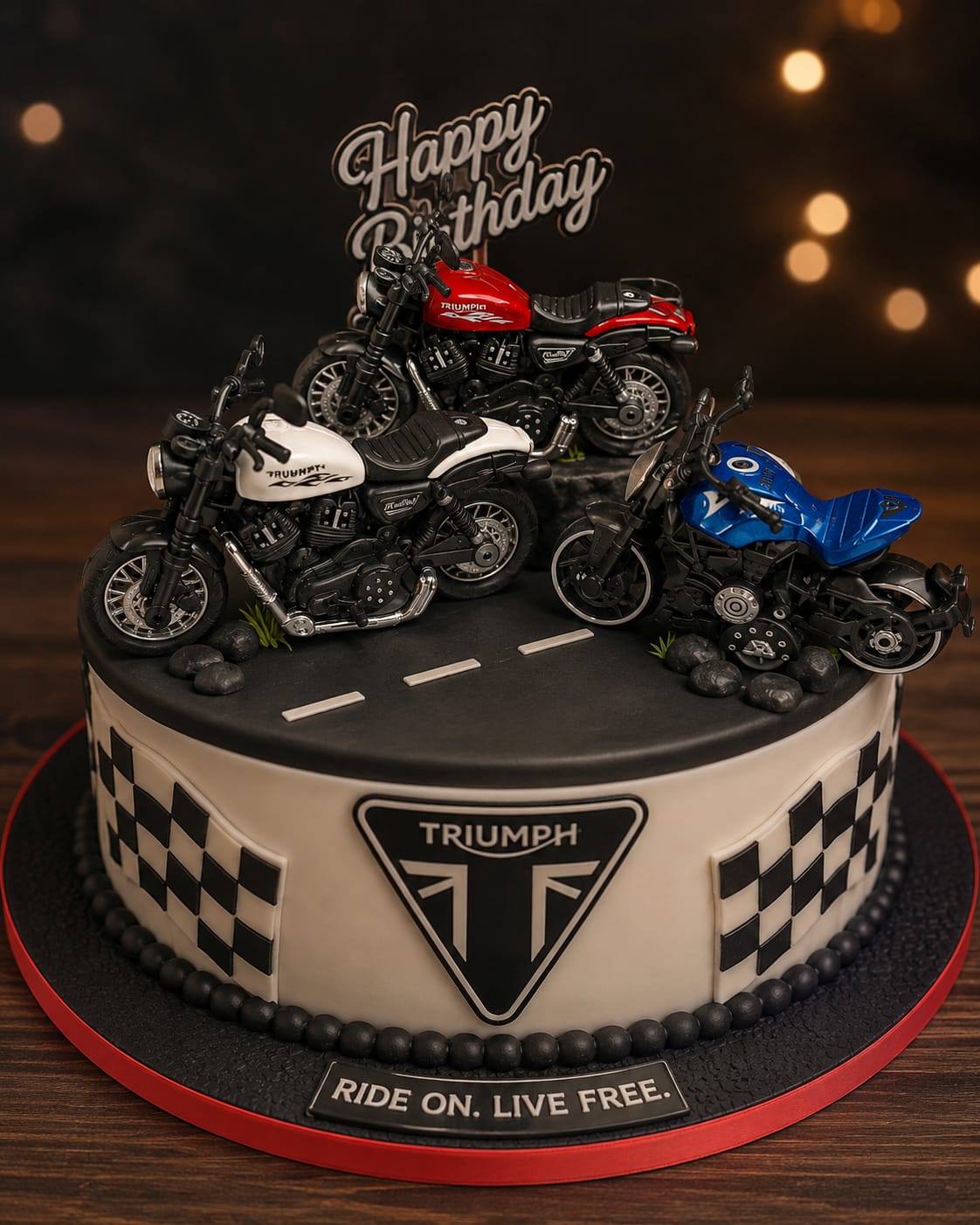 BIKE CAKE TOPPER