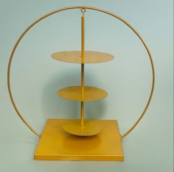 RING CAKE STAND WITH 3 PLATE