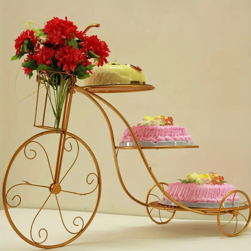 3 TIER METAL CAKE CYCLE STAND