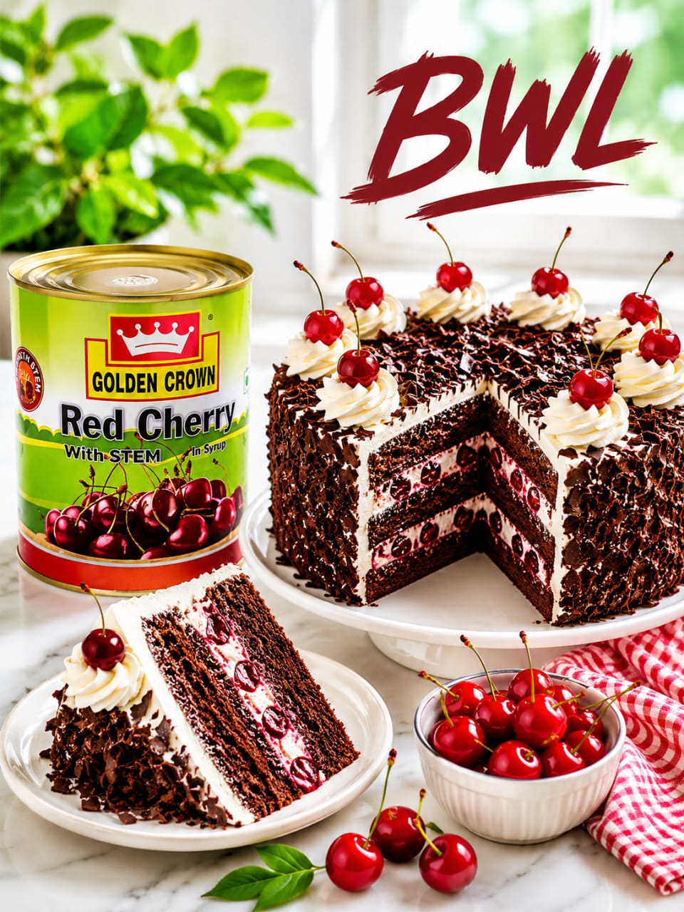 RED CHERRY WITH STEM