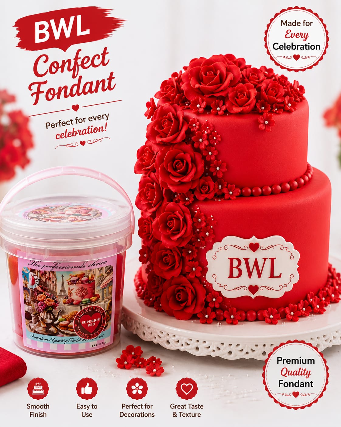 CONFECT FONDANT SUPERIOR RED