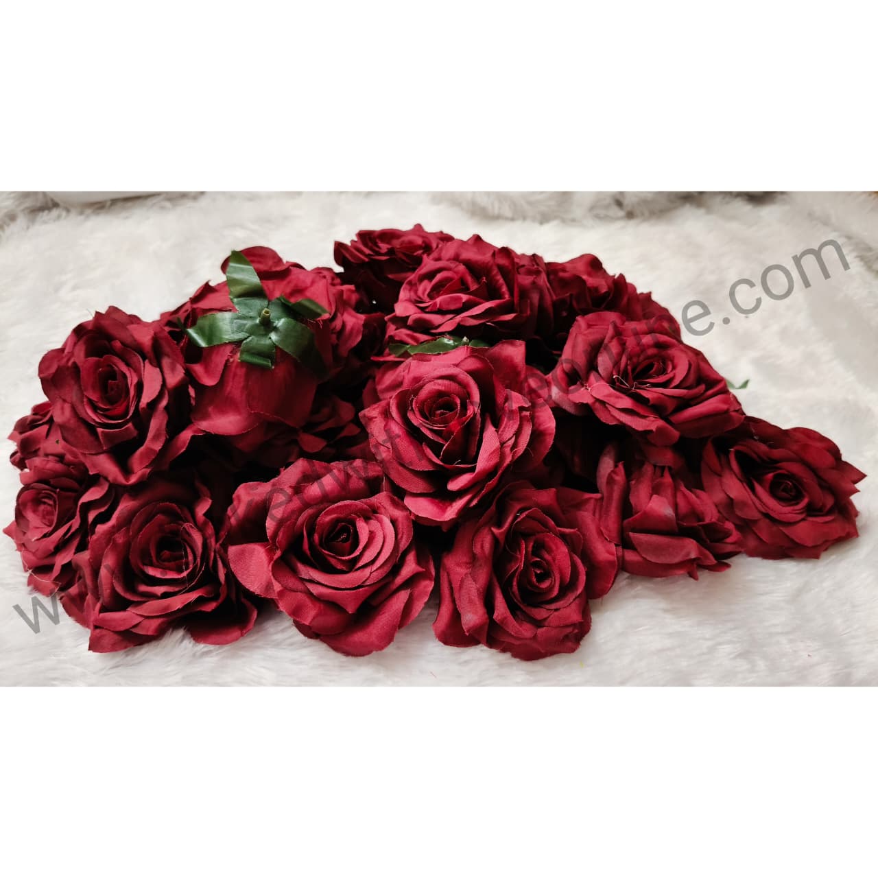 BIG SOFT MAROON ROSE FLOWER