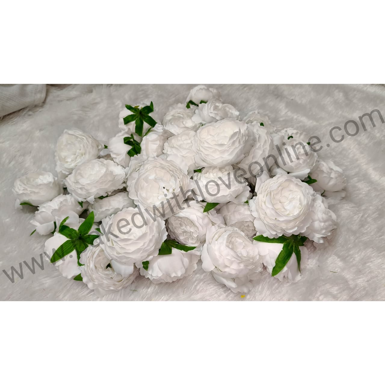 BIG SOFT WHITE ROSE FLOWER