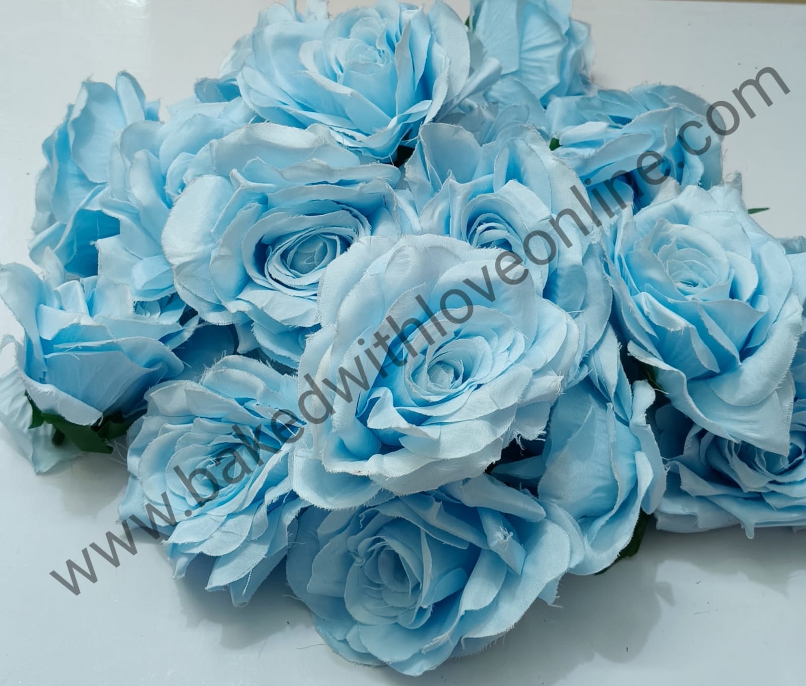 BIG SOFT SKY BLUE ROSE FLOWER